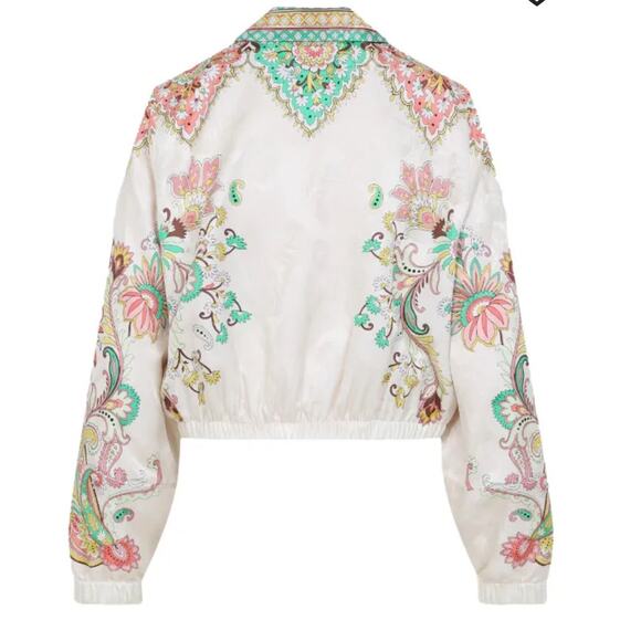 Etro Lucky Charms Bomber Blouson Jacket in Print on Ehite Base IT 42 US 6 - Picture 5 of 5